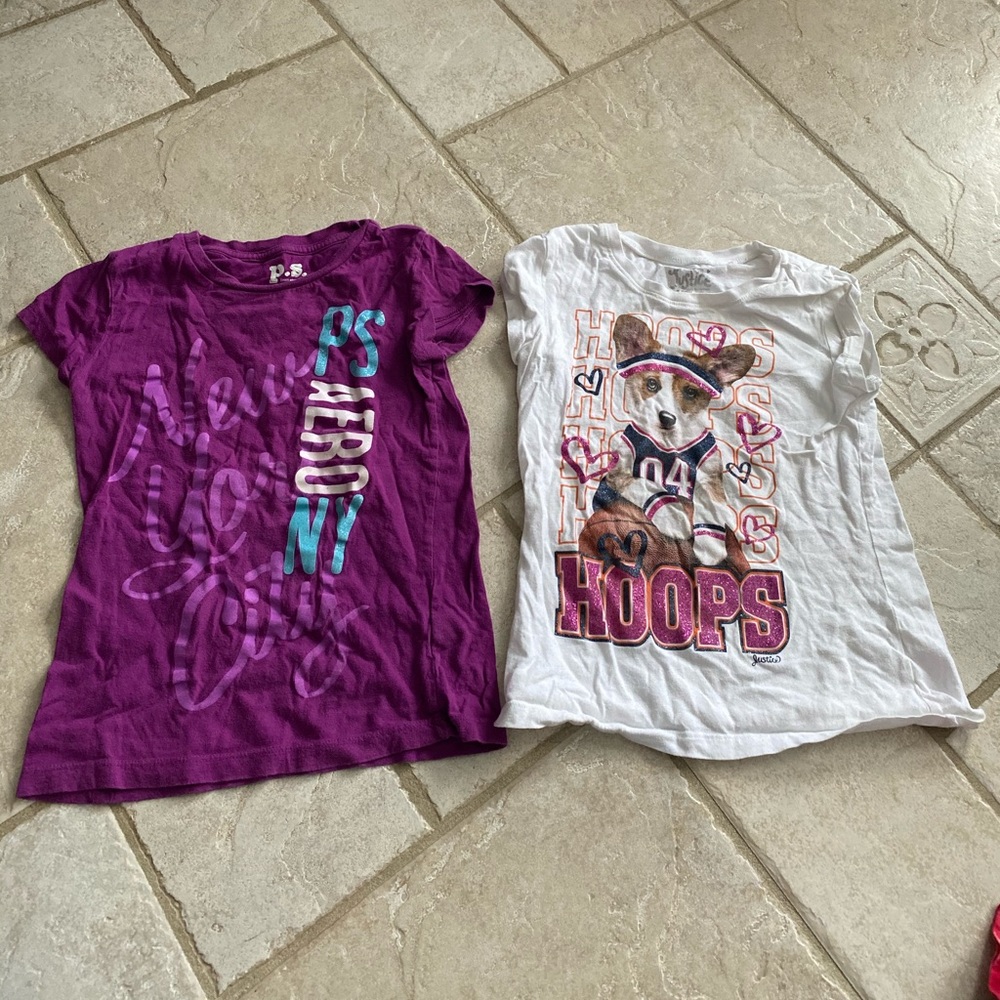 Bundle of 2 size 8 girls shirts